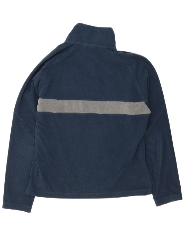 Suéter masculino O'Neill de lã com zíper e gola média azul marinho colorblock