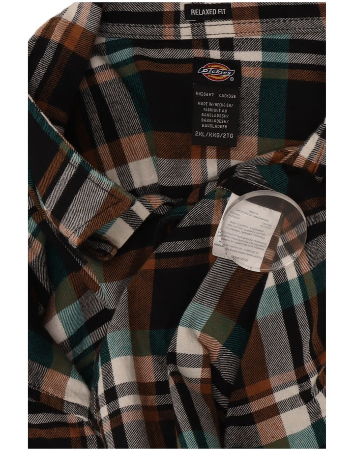 Camisa masculina de flanela DICKIES 2XL algodão xadrez multicolorido