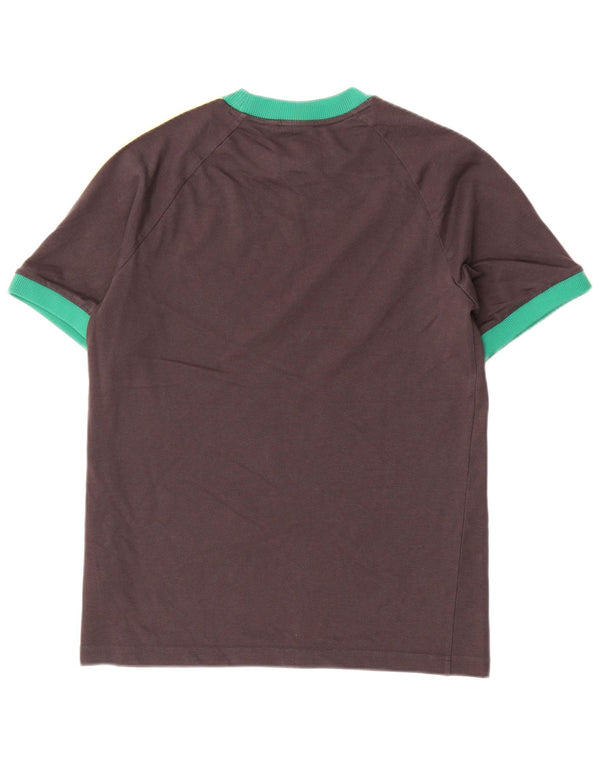 Camiseta masculina Adidas Jamaica Top cinza médio algodão colorblock