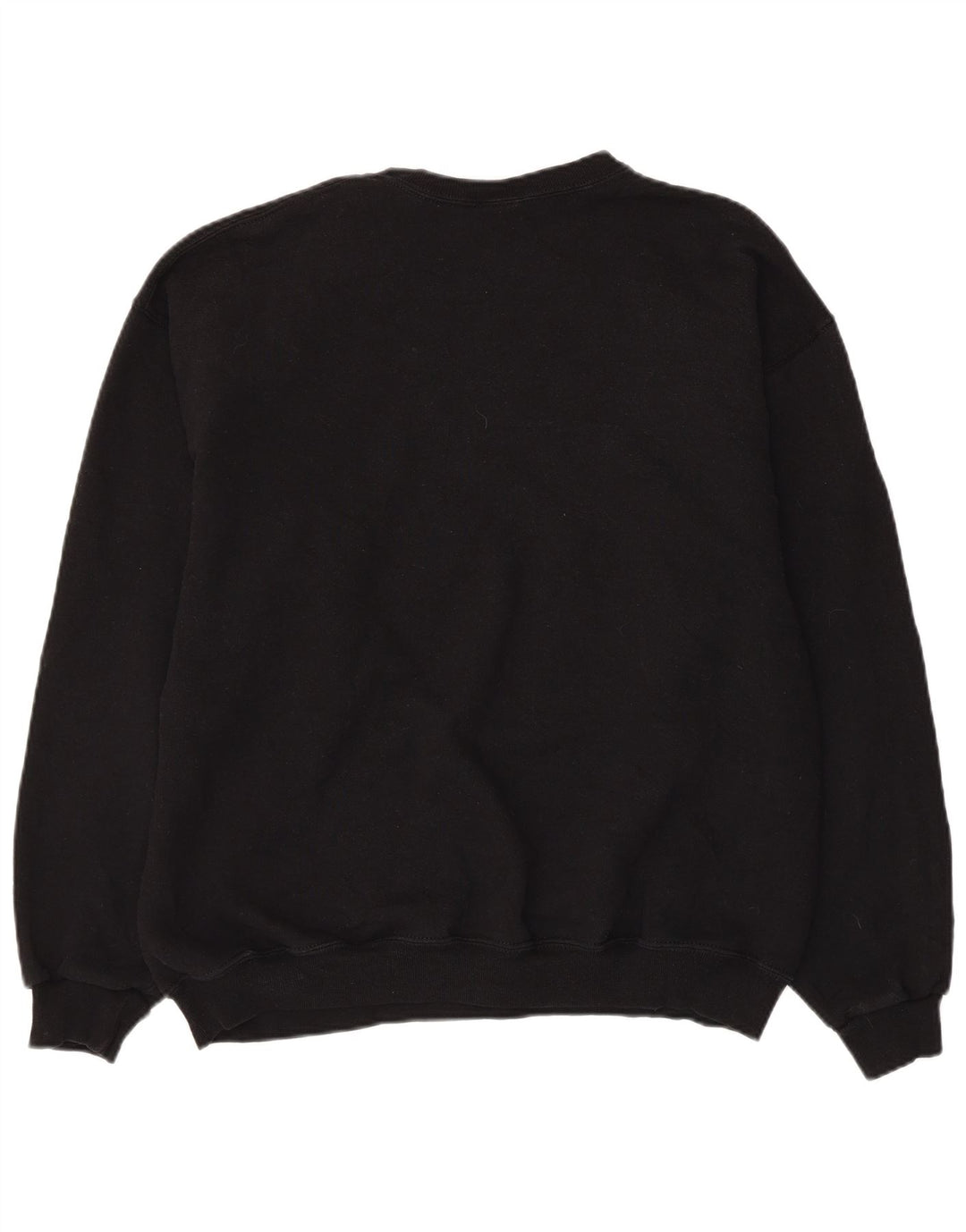 Russell Athletic feminino moletom jumper UK 16 grande algodão preto