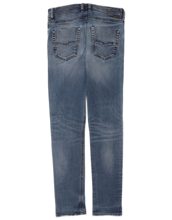Diesel Mens Slim Jeans W29 L31 Azul Algodão