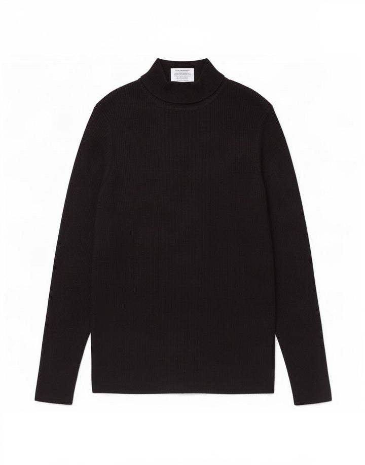 Top feminino Marks & Spencer de manga comprida UK 12 viscose preta média