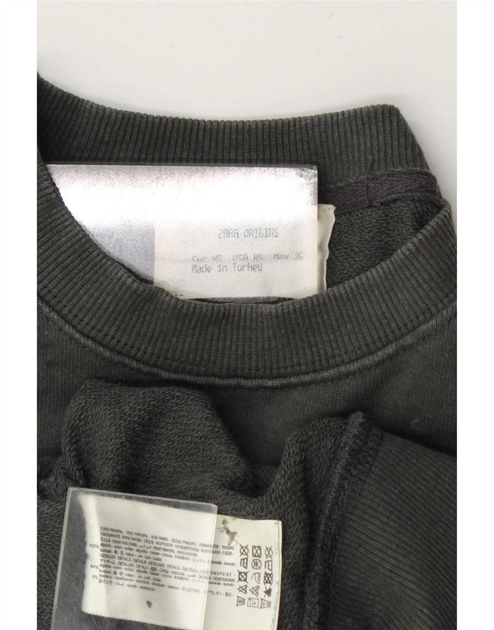 Zara Moletom Masculino Jumper XS Algodão Cinza