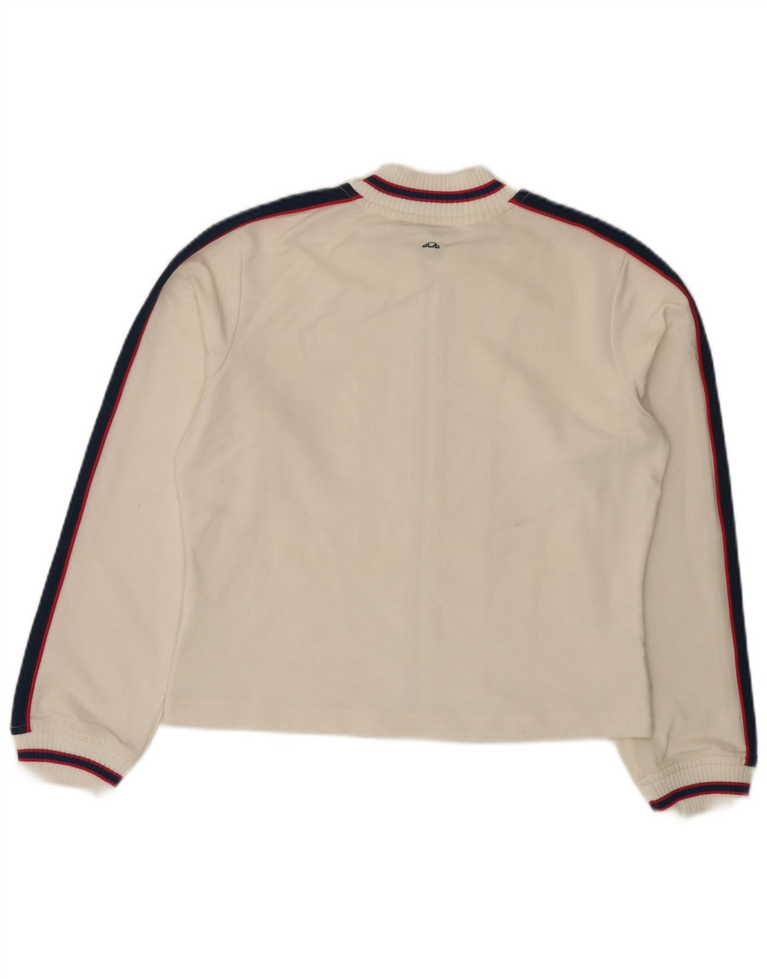 Jaqueta feminina ELLESSE Crop Tracksuit UK 12 Médio Off White Poliéster