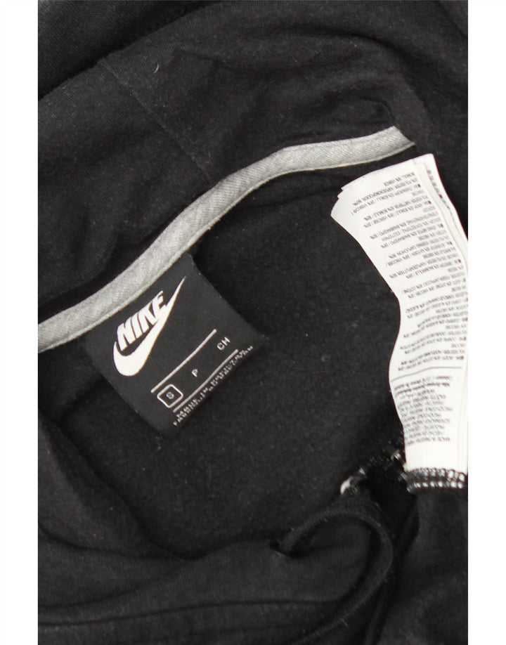 NIKE Womens Zip Hoodie Sweater UK 10 Small Black Cotton Vintage Nike and Second-Hand Nike from Messina Hembry 