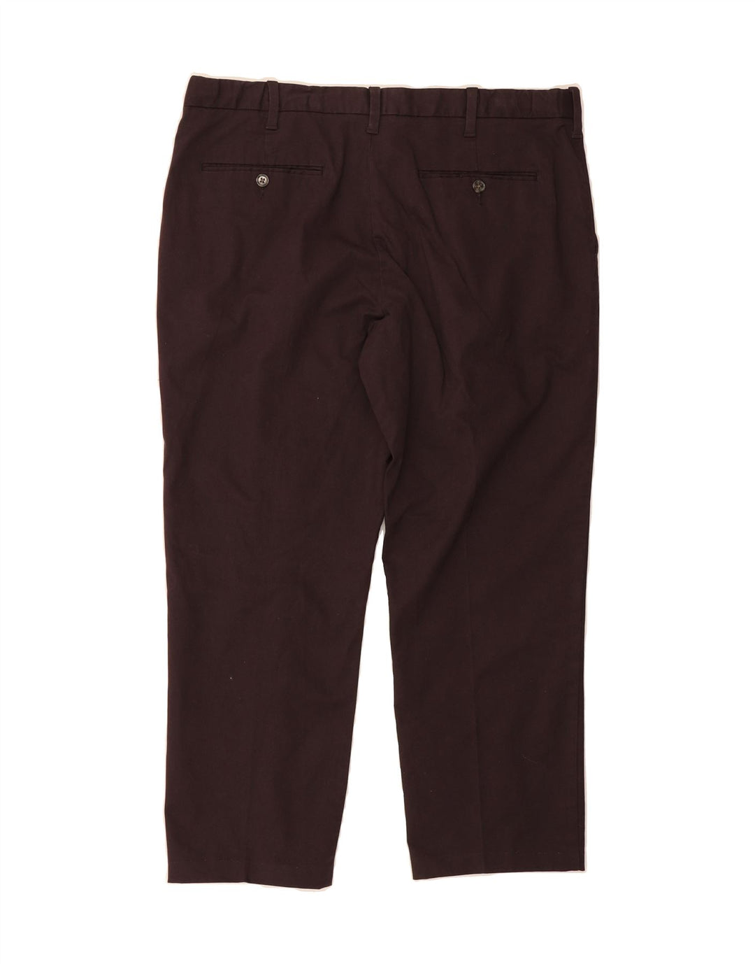 MARKS & SPENCER Mens Regular Straight Chino Trousers W38 L26 Purple Cotton Vintage Marks & Spencer and Second-Hand Marks & Spencer from Messina Hembry 