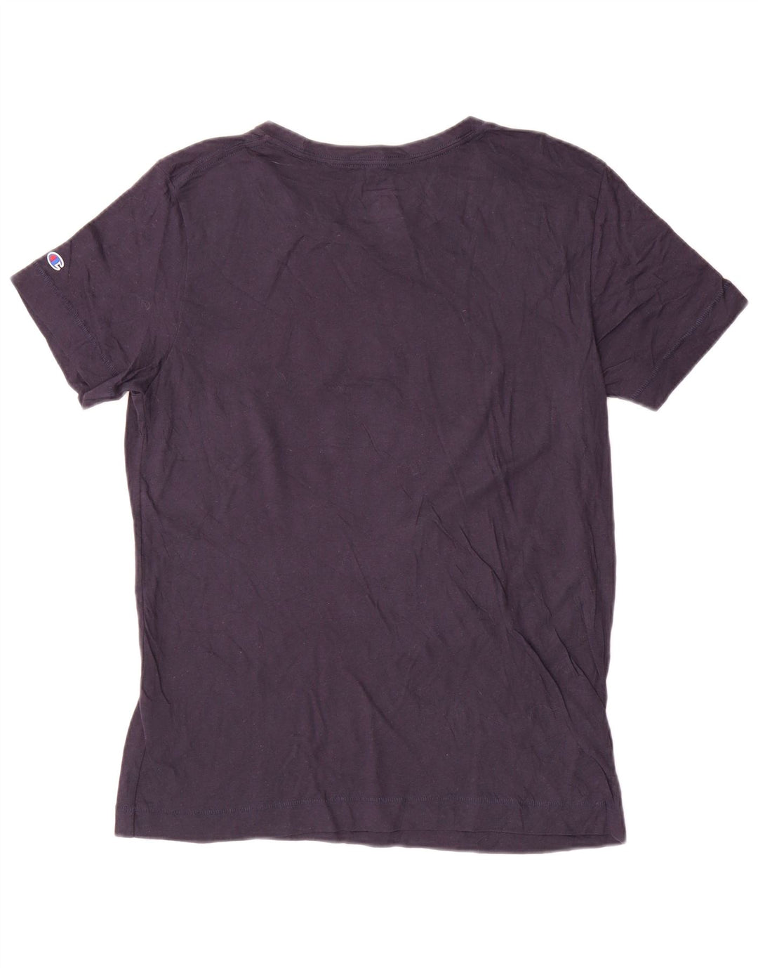 Camiseta feminina Champion Notre Dame com estampa gráfica UK 16 grande algodão azul marinho