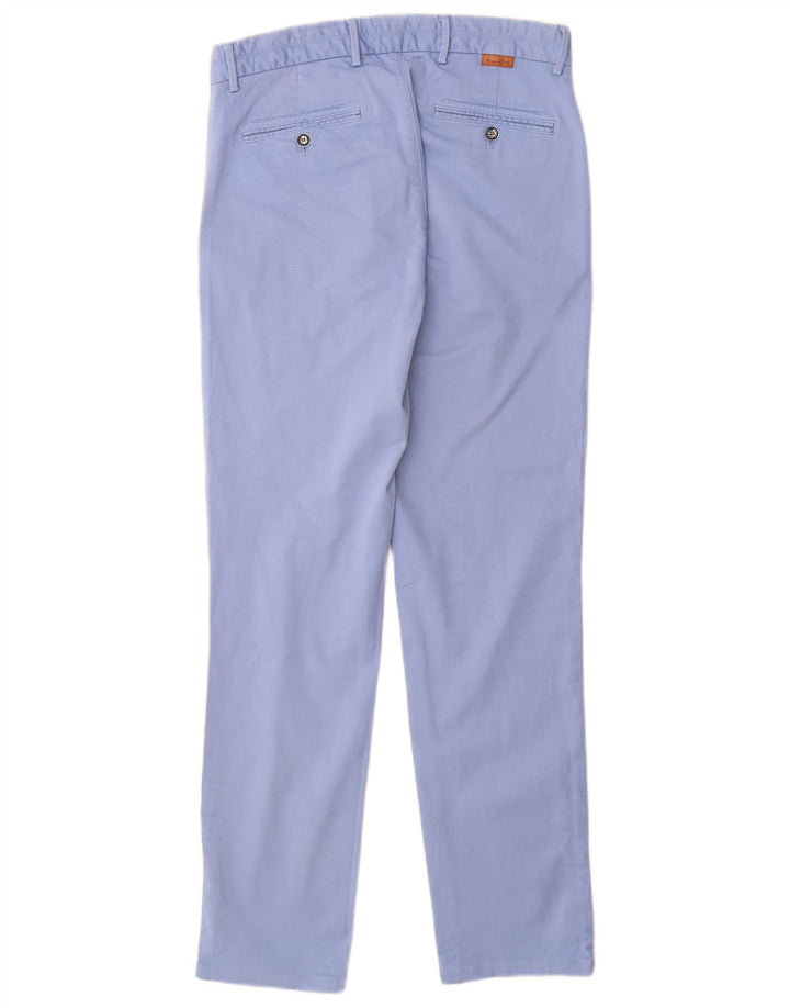 Calça Chino Masculina Slim Fit MASSIMO DUTTI EU 38 Pequeno W30 L30 Azul