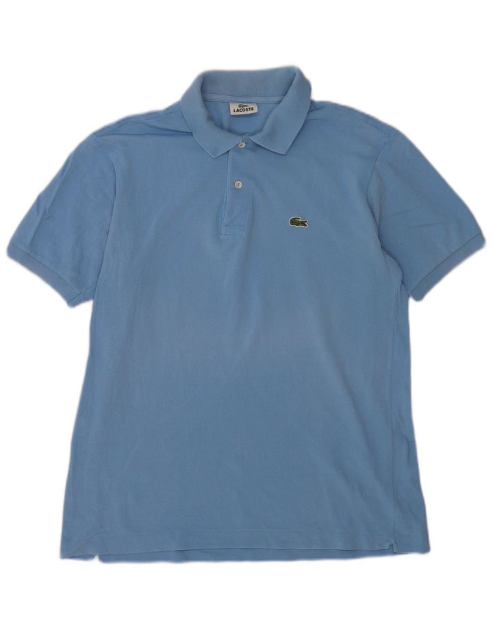 Camisa polo masculina Lacoste tamanho 4 azul médio