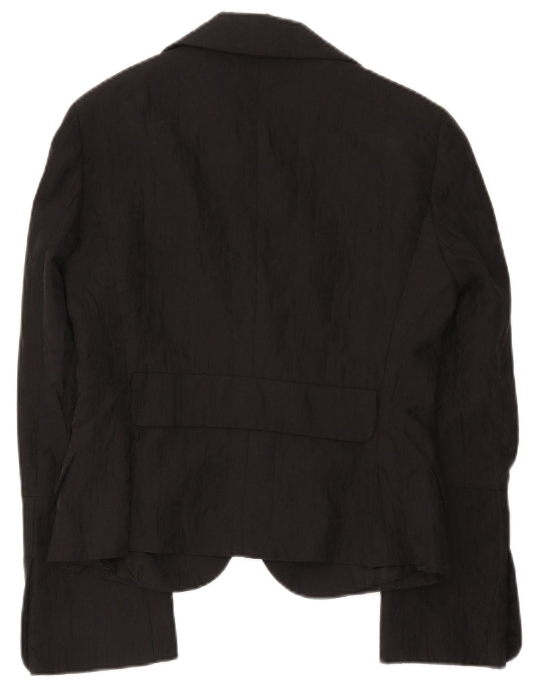 Jaqueta blazer feminina de 2 botões Max & Co. Reino Unido 14 grande algodão preto