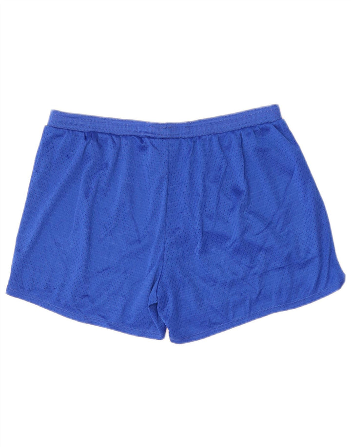 Shorts esportivos femininos CHAMPION UK 16 grande poliéster azul
