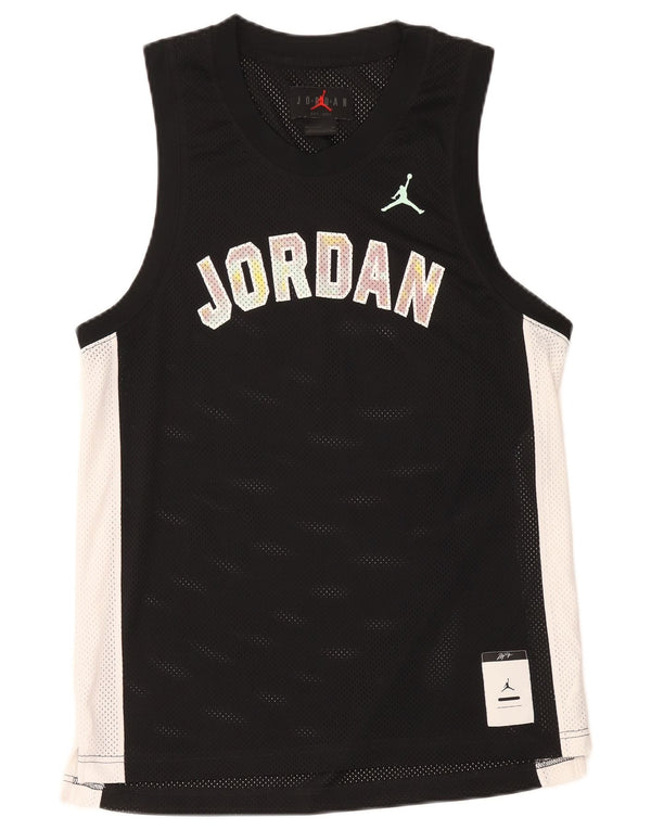 Jordan Mens Graphic Vest Top Pequeno Poliéster Colorblock Preto