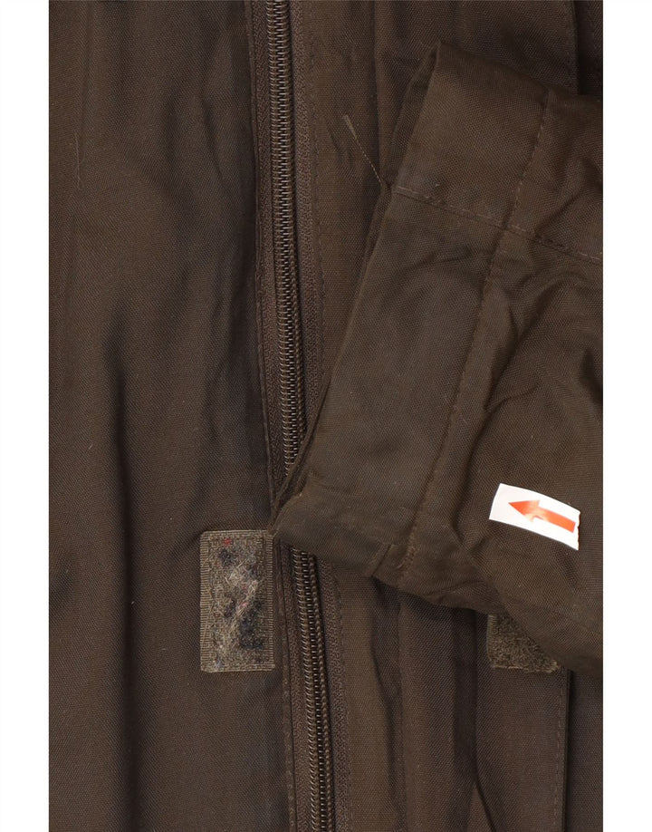 Jaqueta Parka masculina com capuz Mountain Warehouse Reino Unido 38 nylon marrom médio