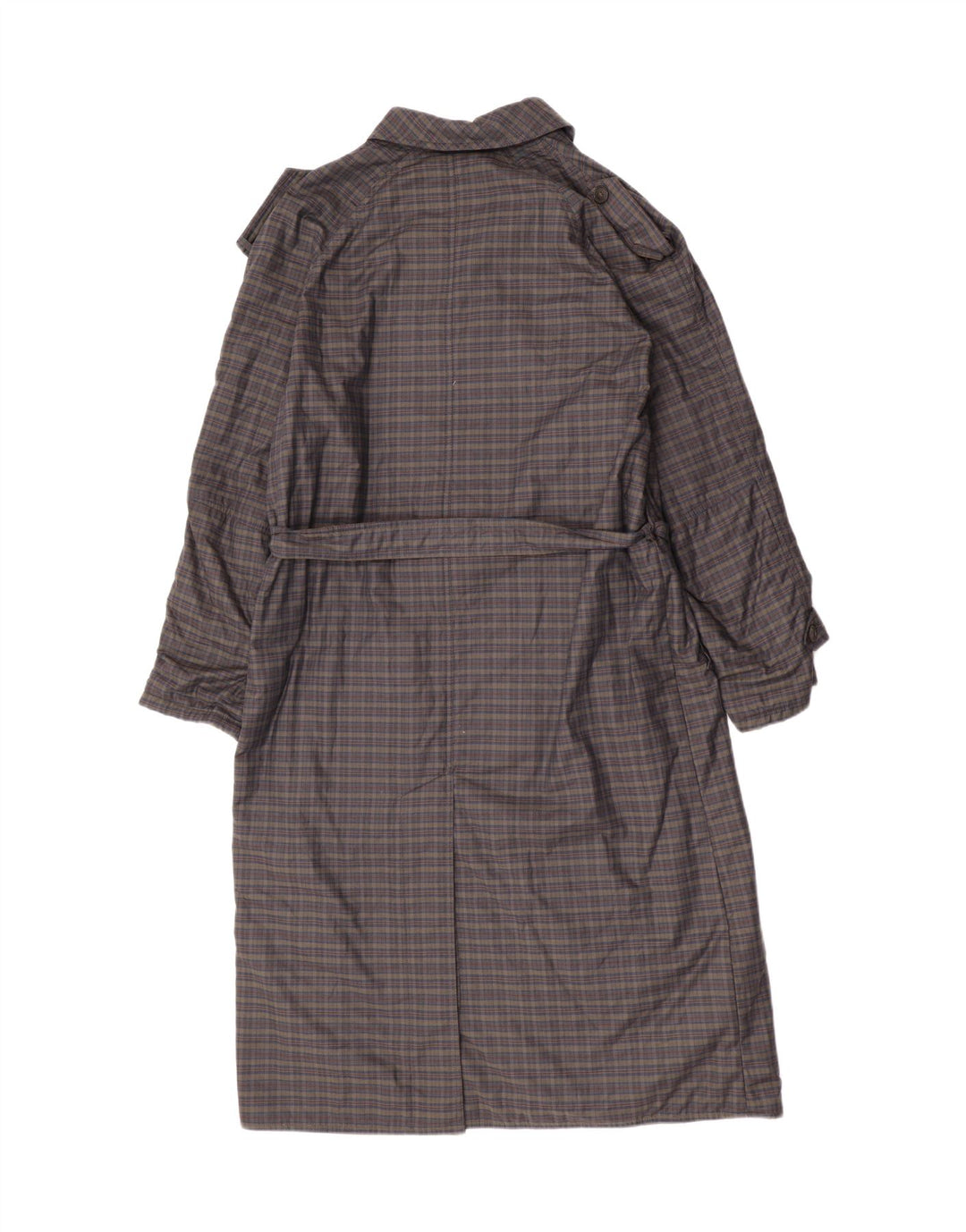 Casaco corta-vento militar masculino Gio Renzi Reino Unido 38 xadrez cinza médio