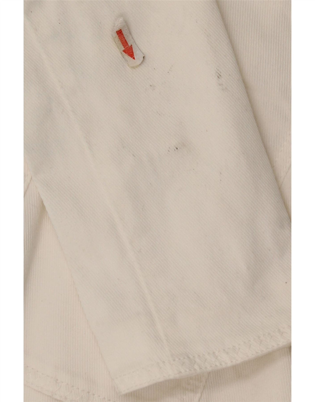 Jaqueta blazer feminina Armani Jeans com 3 botões Reino Unido 10 pequeno algodão branco