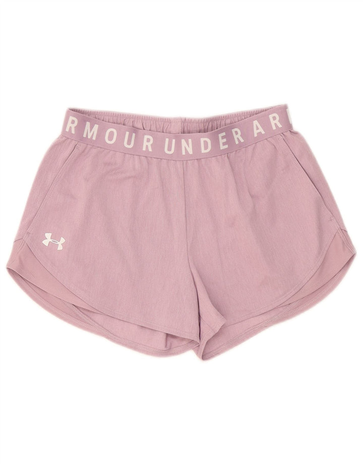 Under Armour Womens Graphic Sport Shorts UK 10 Pequeno Poliéster Rosa