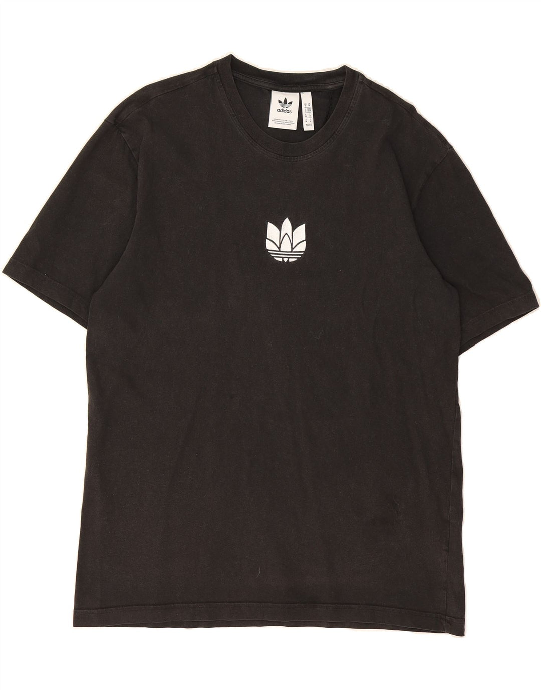 ADIDAS Mens T-Shirt Top Medium Black Cotton Vintage Adidas and Second-Hand Adidas from Messina Hembry 