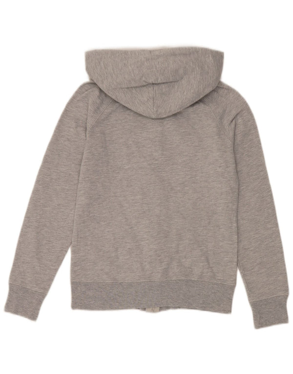 Suéter feminino Gap com capuz e zíper gráfico UK 6 XS algodão cinza