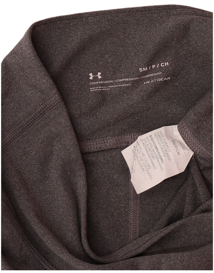 Leggings femininas Under ARMOUR Heat Gear UK 10 poliéster cinza pequeno