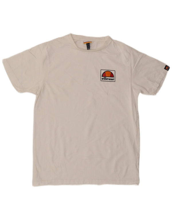 Camiseta masculina ELLESSE top pequeno algodão branco