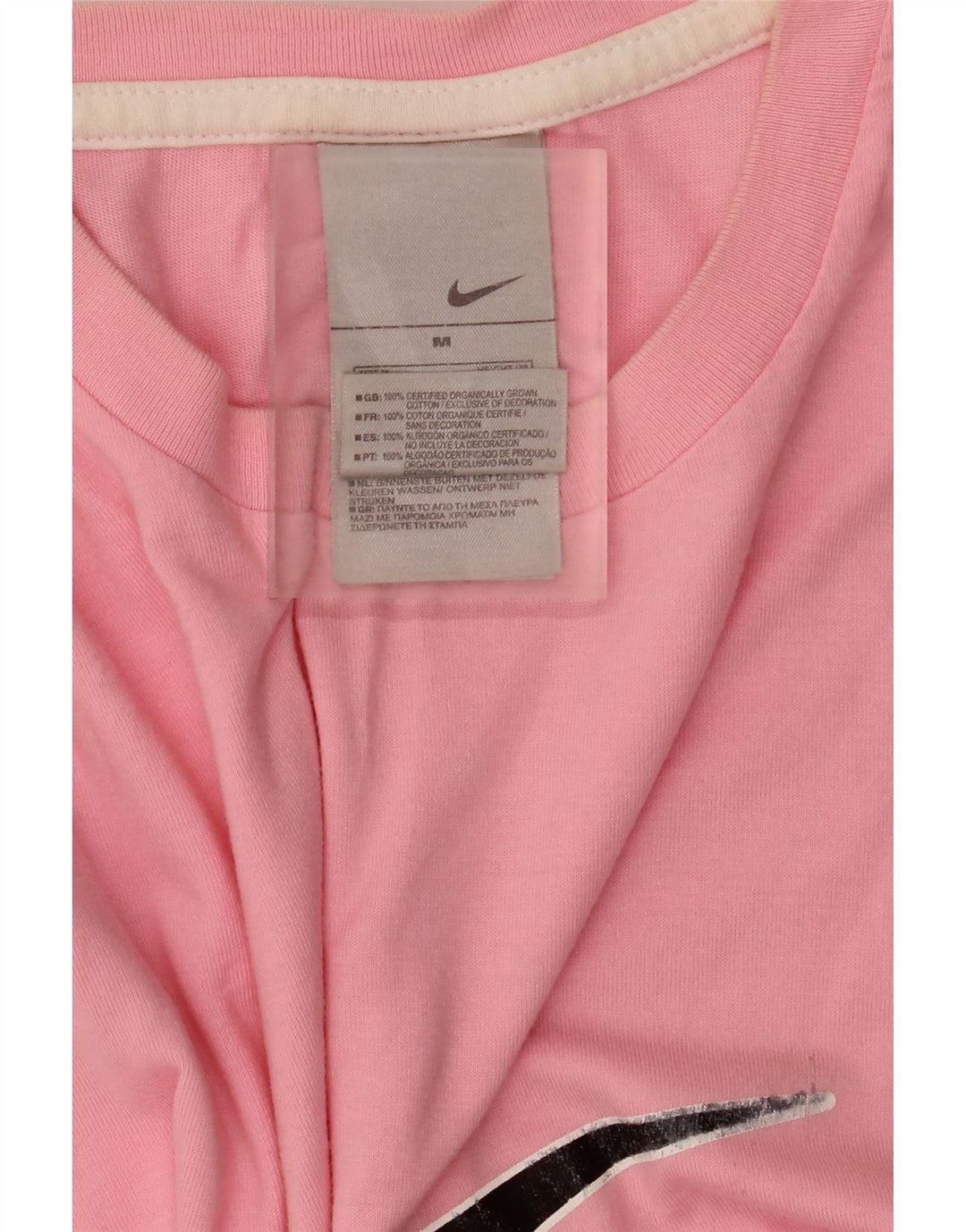 Camiseta Nike masculina gráfica Top médio algodão rosa