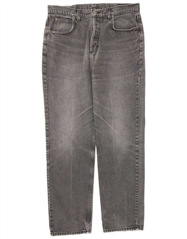 Lee Mens Chicago Straight Jeans W38 L34 Cinza Algodão