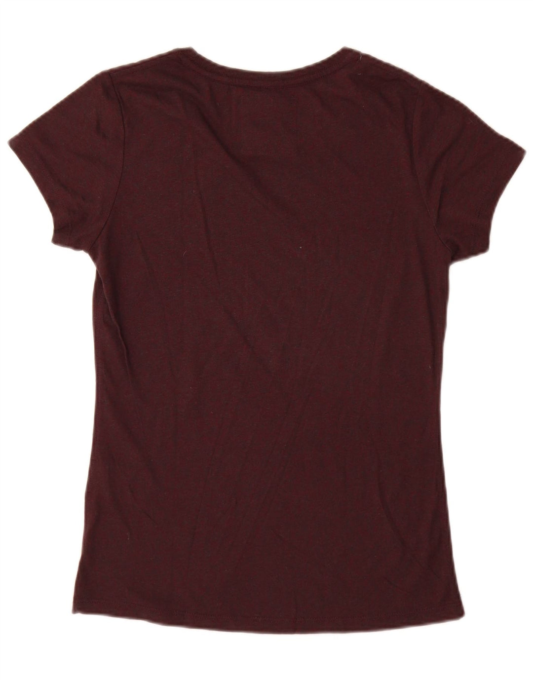 Camiseta feminina Superdry com estampa gráfica UK 12 poliéster marrom médio