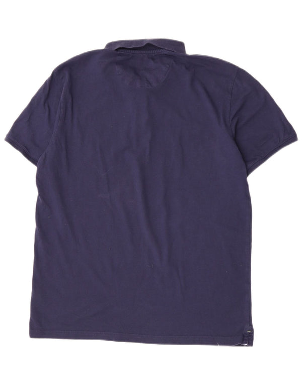 US Polo Assn. Camisa Slim Masculina XL Azul Marinho Algodão