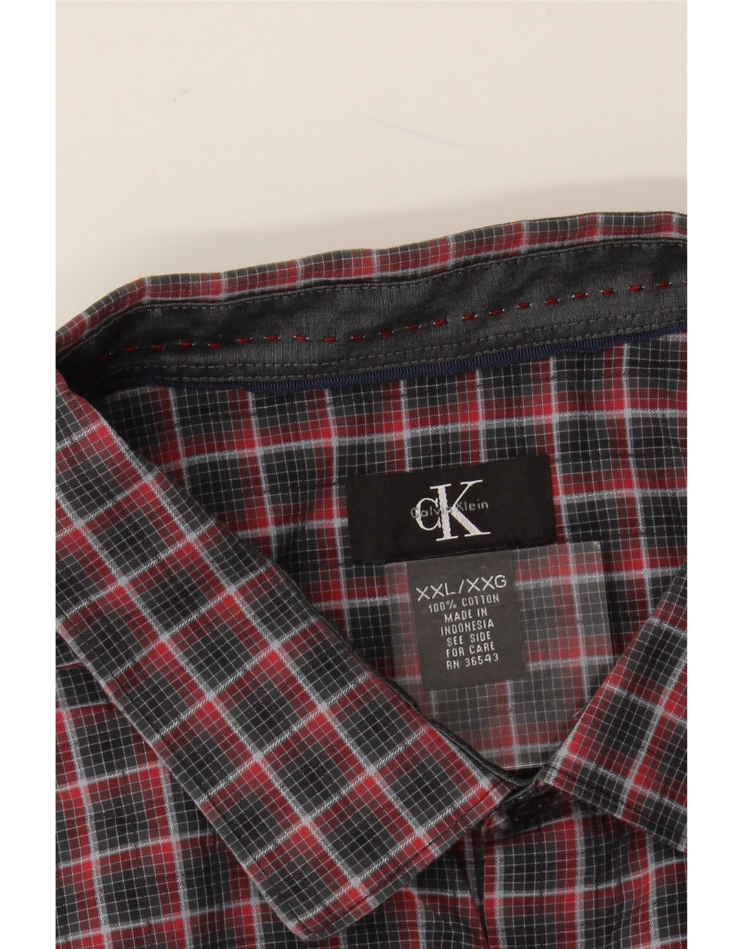 Camisa masculina CALVIN KLEIN 2XL algodão xadrez multicolorido