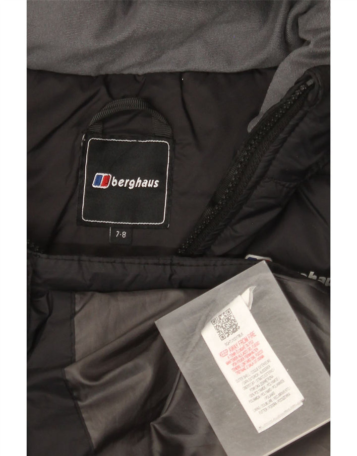 Jaqueta acolchoada com capuz para meninos BERGHAUS 7-8 anos poliamida preta