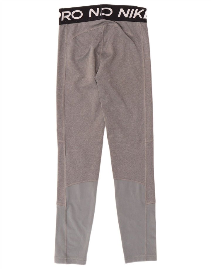 Leggings NIKE para meninas Dri Fit Graphic 12-13 anos grande cinza colorblock