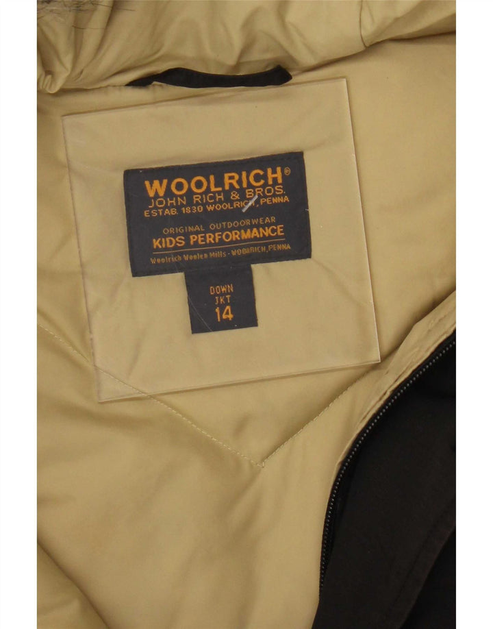 Casaco acolchoado com capuz Woolrich Boys 13-14 anos preto