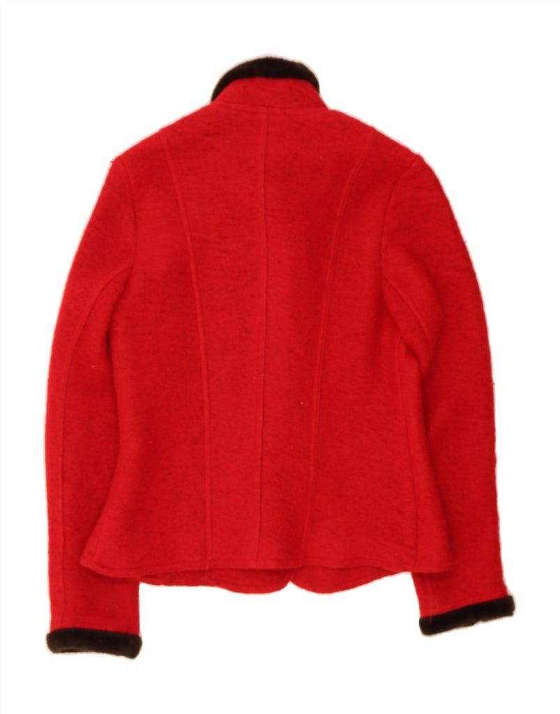 DARLING Womens 3 Button Blazer Jacket UK 18 XL Red Wool Vintage Darling and Second-Hand Darling from Messina Hembry 