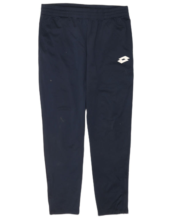 Calça de treino masculina Lotto grande poliéster azul marinho