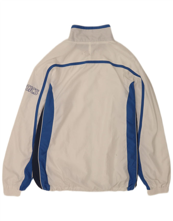 Asics Mens Treino Top Jacket 2XL Branco Colourblock Poliéster