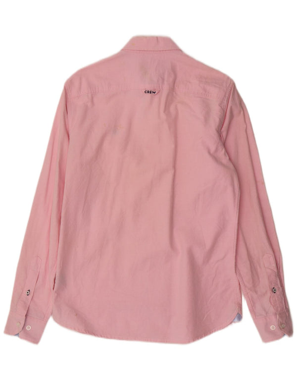 Crew Clothing Mens Camisa Slim Fit Pequeno Algodão Rosa