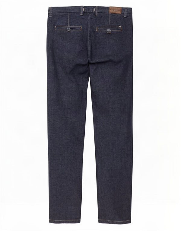 Massimo Rebecchi Mens Slim Jeans IT 50 Grande W34 L31 Azul Marinho Algodão