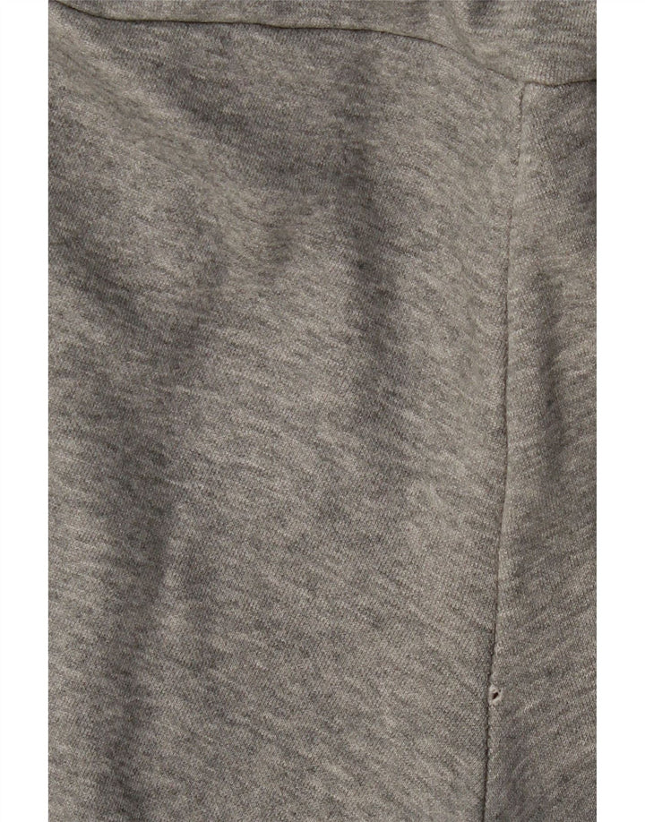 Calça de treino feminina PUMA joggers cinza médio algodão manchado