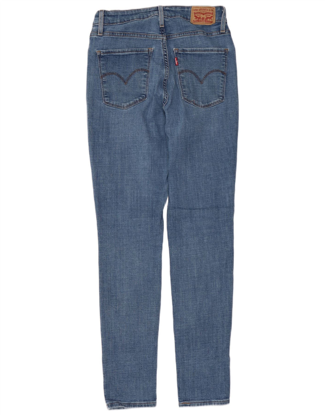 Calça jeans feminina LEVI'S 721 cintura alta skinny W28 L30 azul algodão