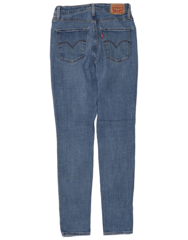 Calça jeans feminina LEVI'S 721 cintura alta skinny W28 L30 azul algodão