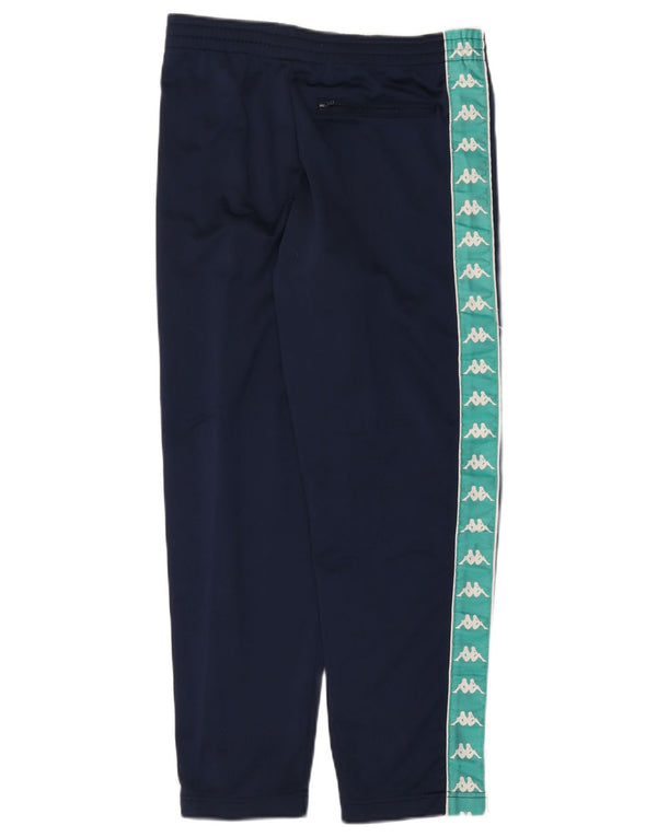 Calça de treino Kappa Boys 8-9 anos pequeno azul marinho Colourblock esportivo