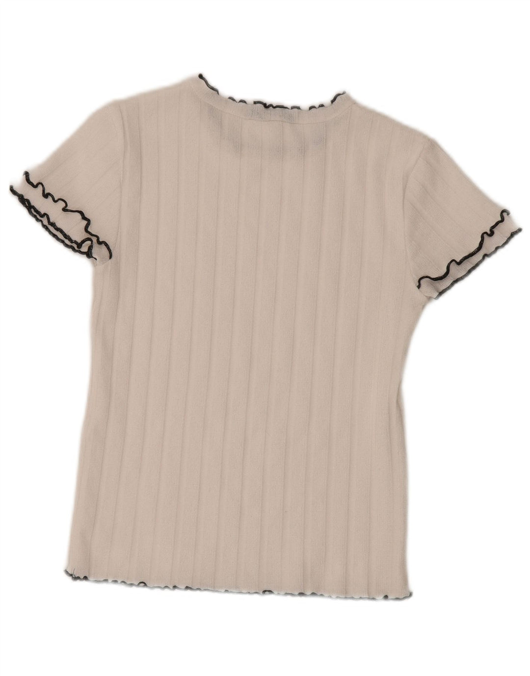 Camiseta feminina Zara UK 12 médio branco