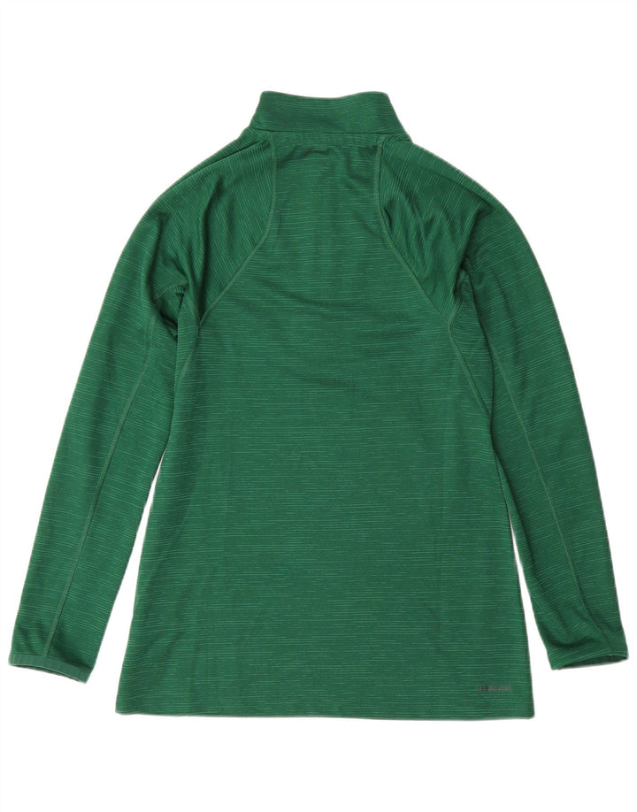 ADIDAS Womens Aeroready Pullover Tracksuit Top Reino Unido 8/10 Pequeno Verde