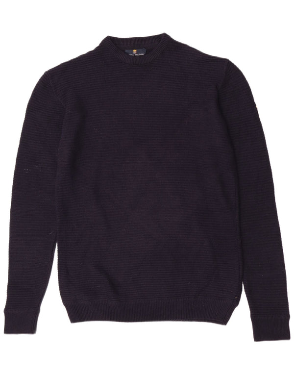 Suéter masculino Marina Militare com gola tartaruga 2XL algodão azul marinho