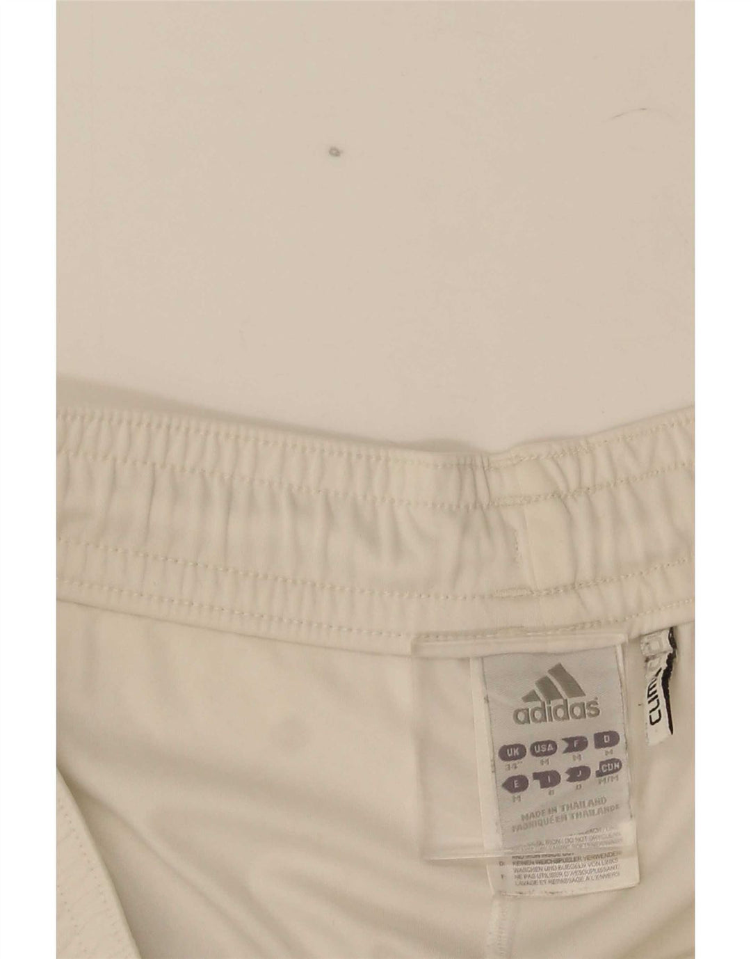 Shorts esportivos masculinos Adidas médio branco colorblock poliéster