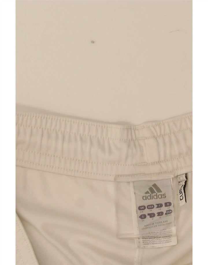 Shorts esportivos masculinos Adidas médio branco colorblock poliéster