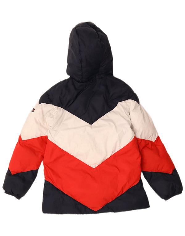 Tommy Hilfiger Jaqueta acolchoada com capuz para meninos 11-12 anos multicolorida