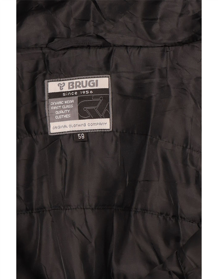 Jaqueta corta-vento masculina Brugi com capuz tamanho 59 3XL preta