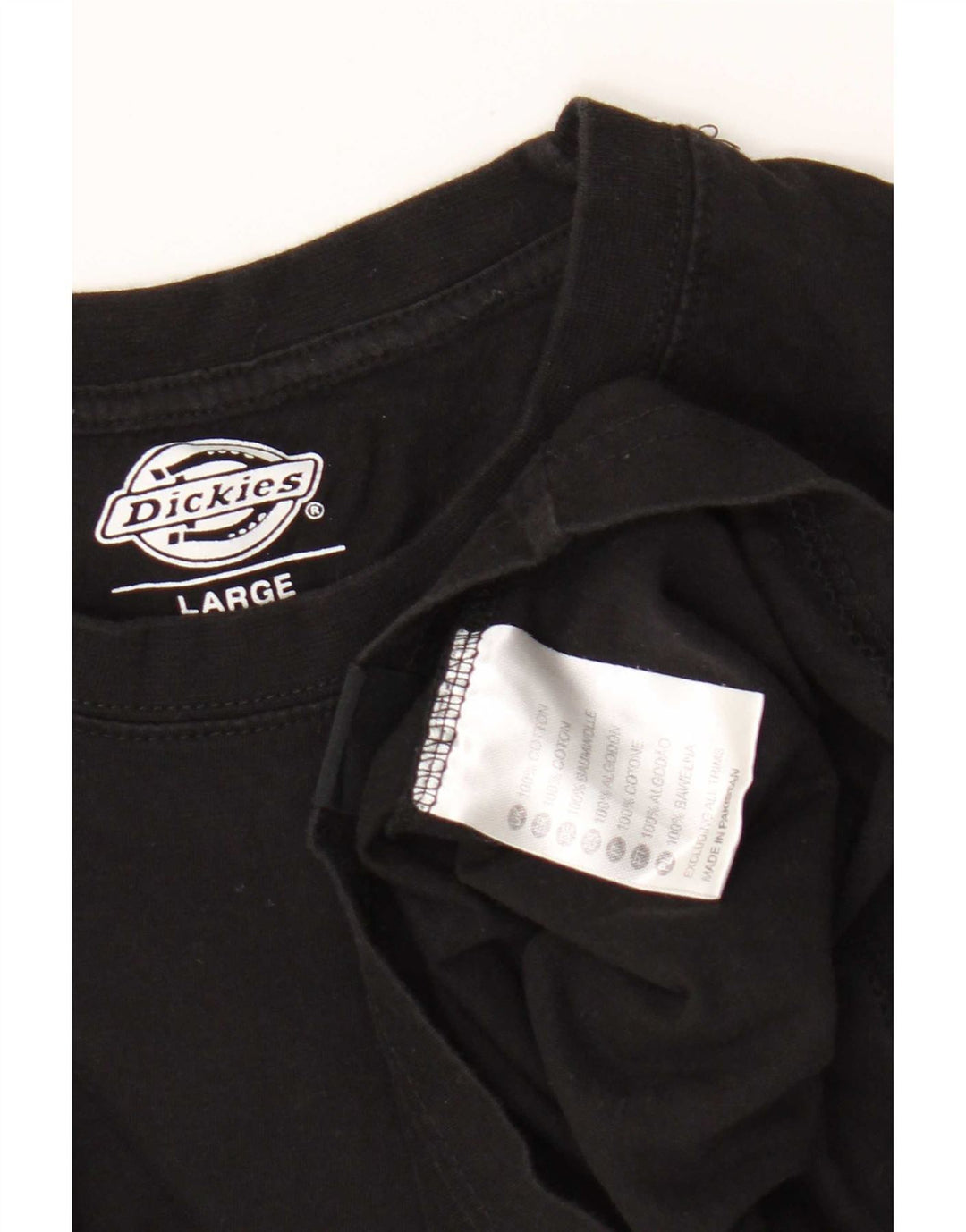 Camiseta masculina Dickies top grande de algodão preto