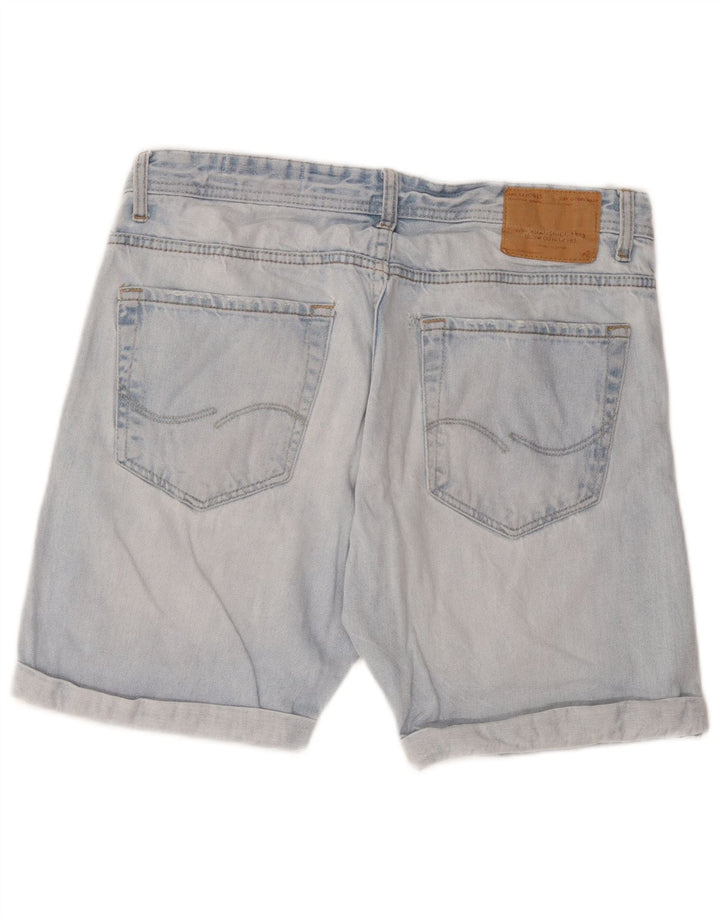 Shorts jeans masculino Jack & Jones grande W34 algodão azul